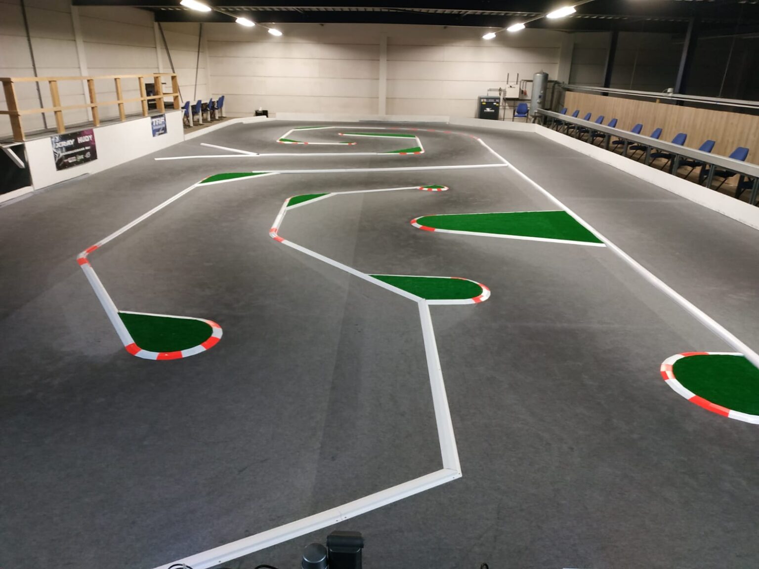 Circuitopbouw met baanmarkering